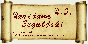 Marijana Šeguljski vizit kartica